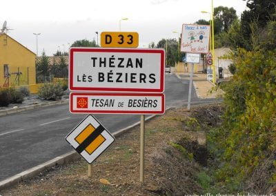 PanneauentreeThezanThézan lès Béziers